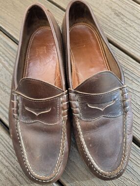 Oak Street Bootmakers Leather Beefroll Penny Loafer Men’s Size 12 Brown
